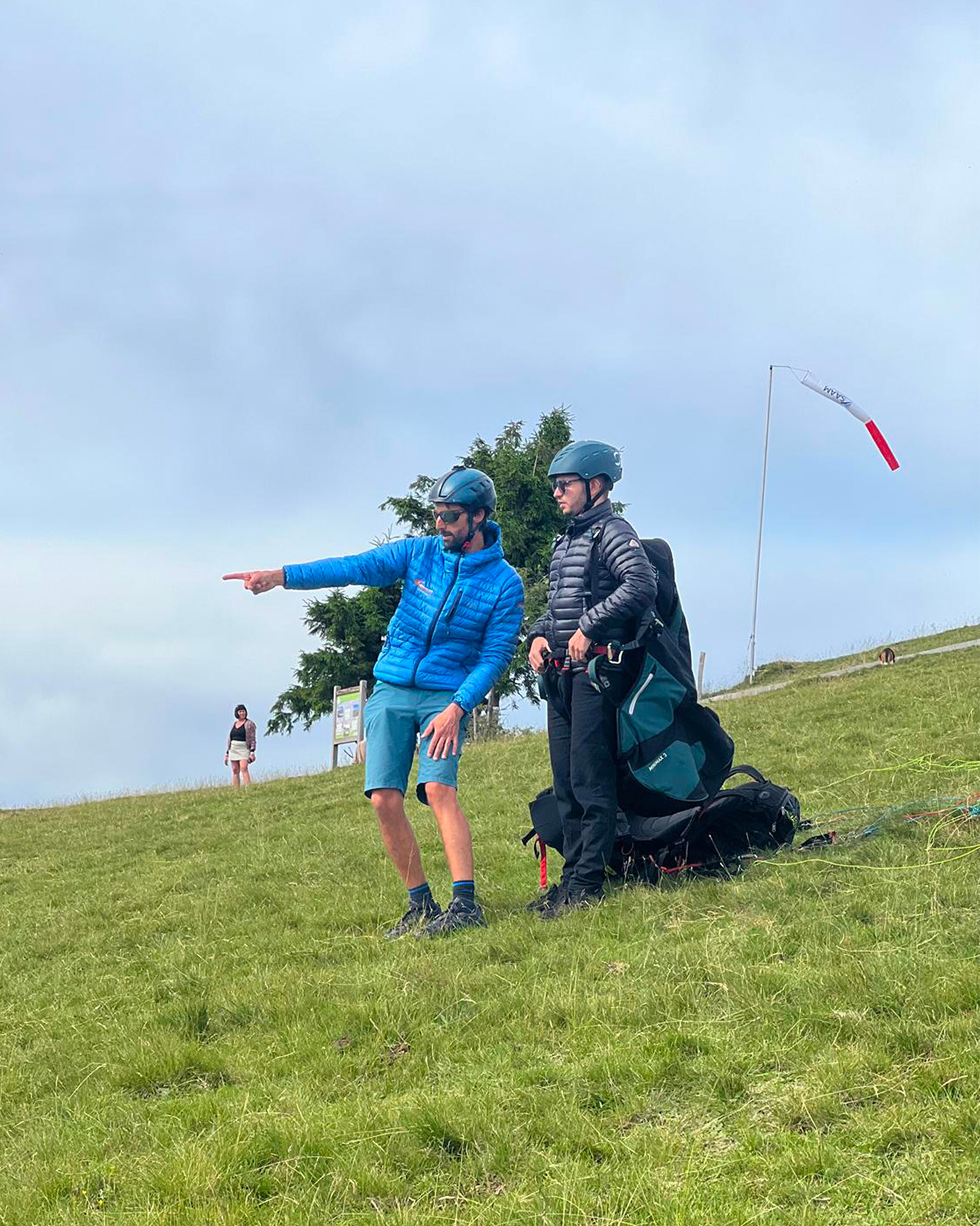 préparation-decollage-parapente